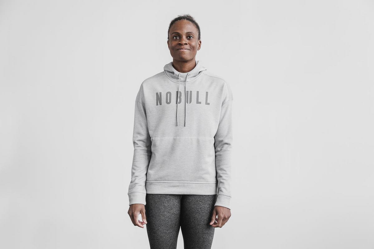 Nobull Women\'s Hoodie Light Grey | Australia (NH3410)